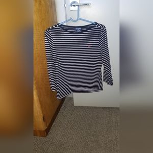 Ralph Lauren cotton 3/4 sleeve top size large